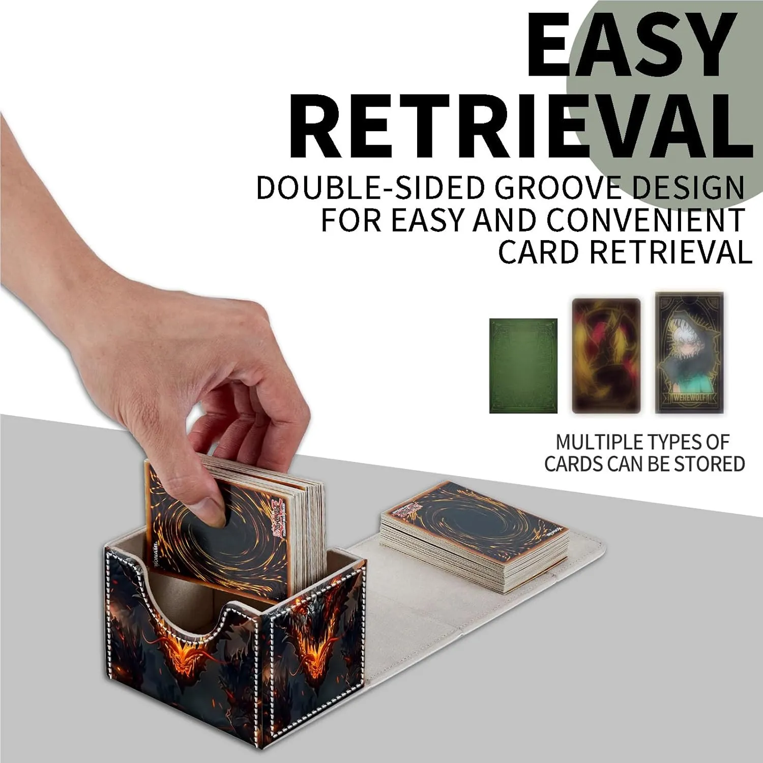 for Card Storage - High Capacity Anime Card Sleeves, Designed for Commander Decks