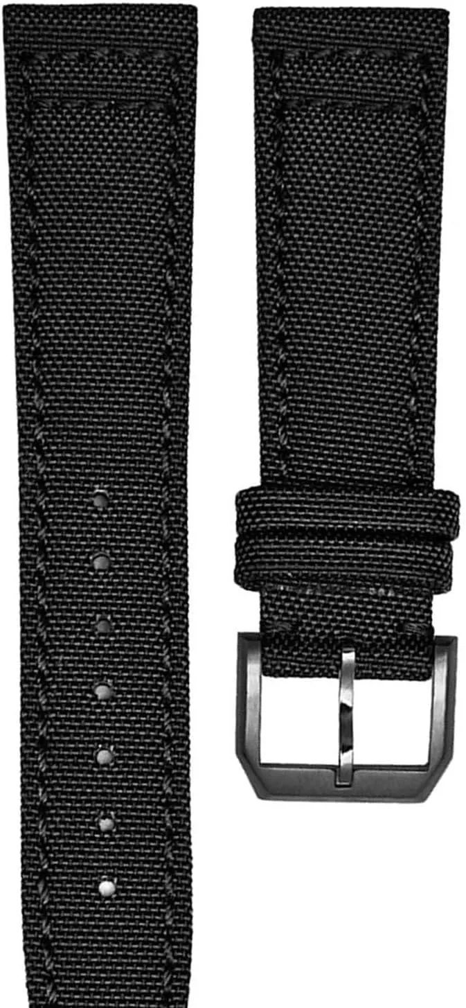 For IWC TopGun Pilot Spitfire Timezone Strap Wristwatch Nylon Canvas Fabric Watch Band 20mm 21mm 22mm