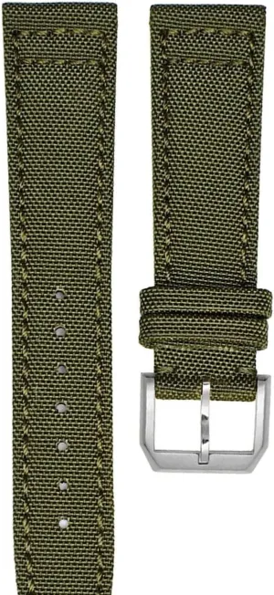 For IWC TopGun Pilot Spitfire Timezone Strap Wristwatch Nylon Canvas Fabric Watch Band 20mm 21mm 22mm