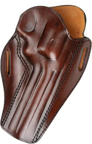 for Ruger GP100 6 inch Revolver Fast Draw Leather Owb Gun Holsters (Antiquered Right Hand)
