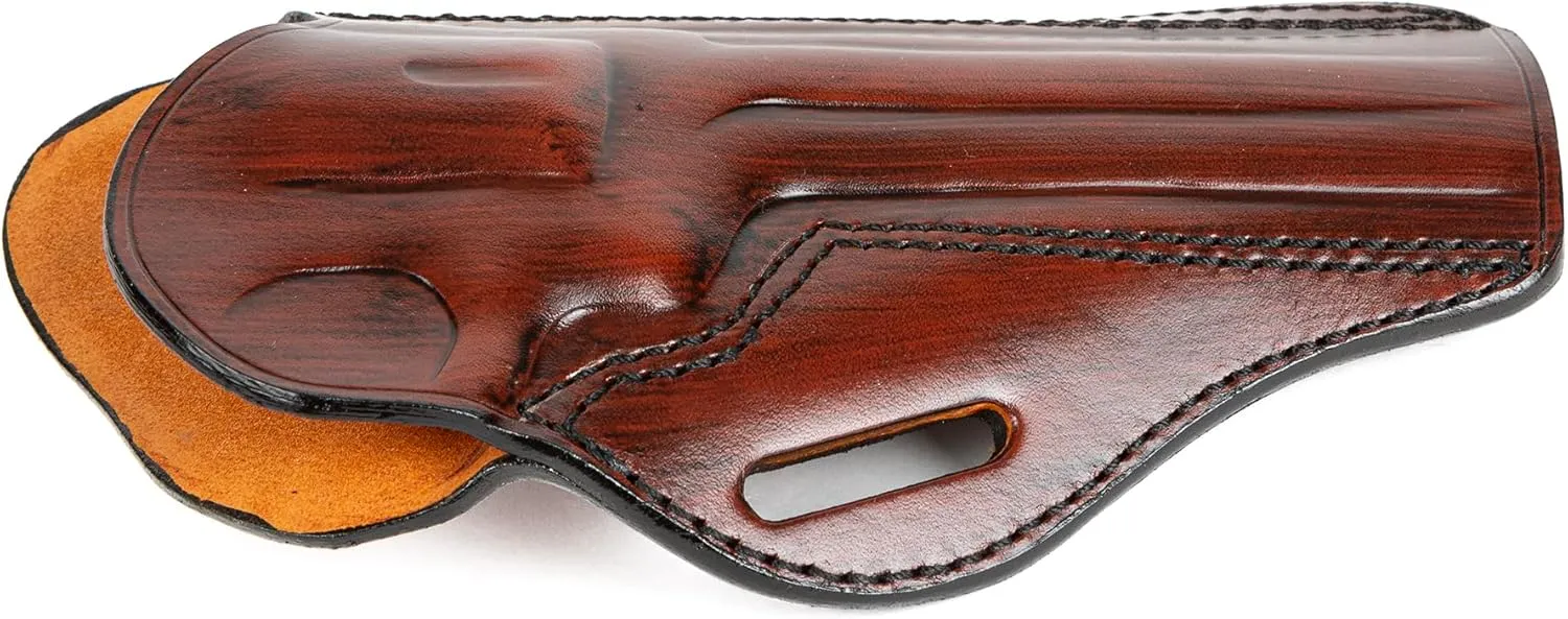 for Ruger GP100 6 inch Revolver Fast Draw Leather Owb Gun Holsters (Antiquered Right Hand)