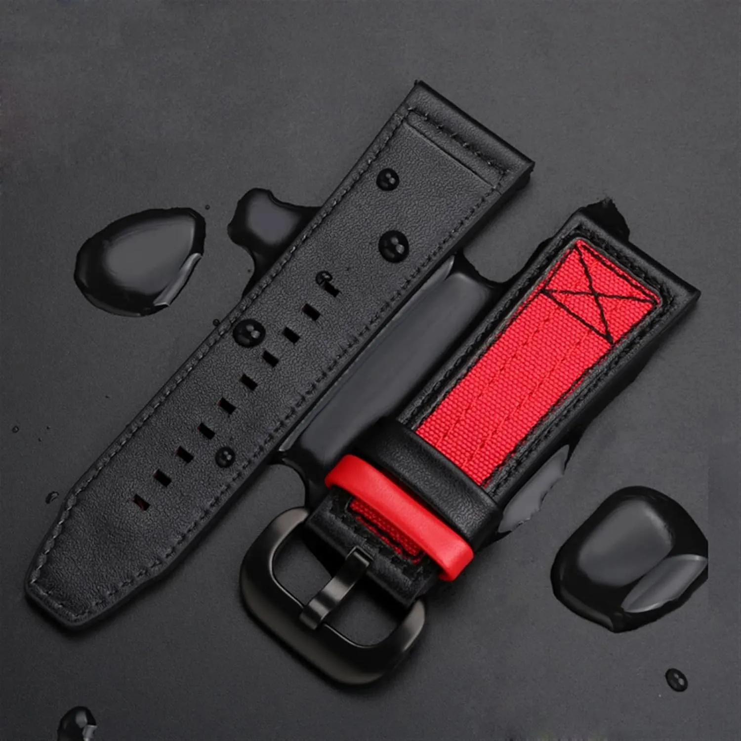 For seven on Friday Watch Strap Series P3C/04 09 Mechanical Watch Canvas Strap Leather 28mmWaterproof Wrist band Bracelet Belt