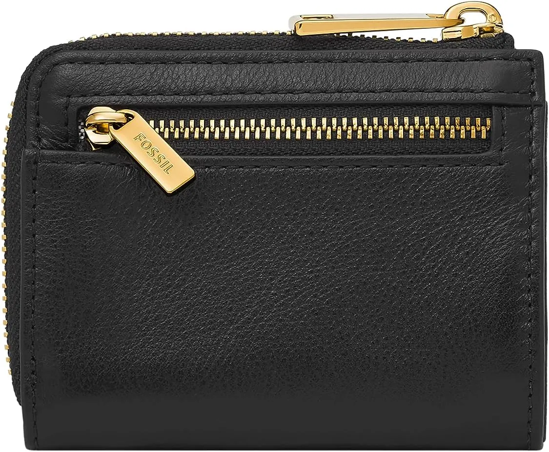 Fossil Women's Liza Leather L Zip Wallet, Black (Model: SL6406G001)