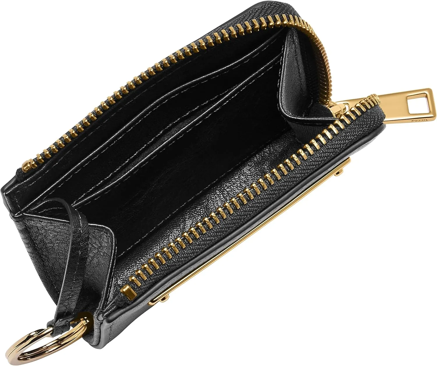 Fossil Women's Liza Leather L Zip Wallet, Black (Model: SL6406G001)