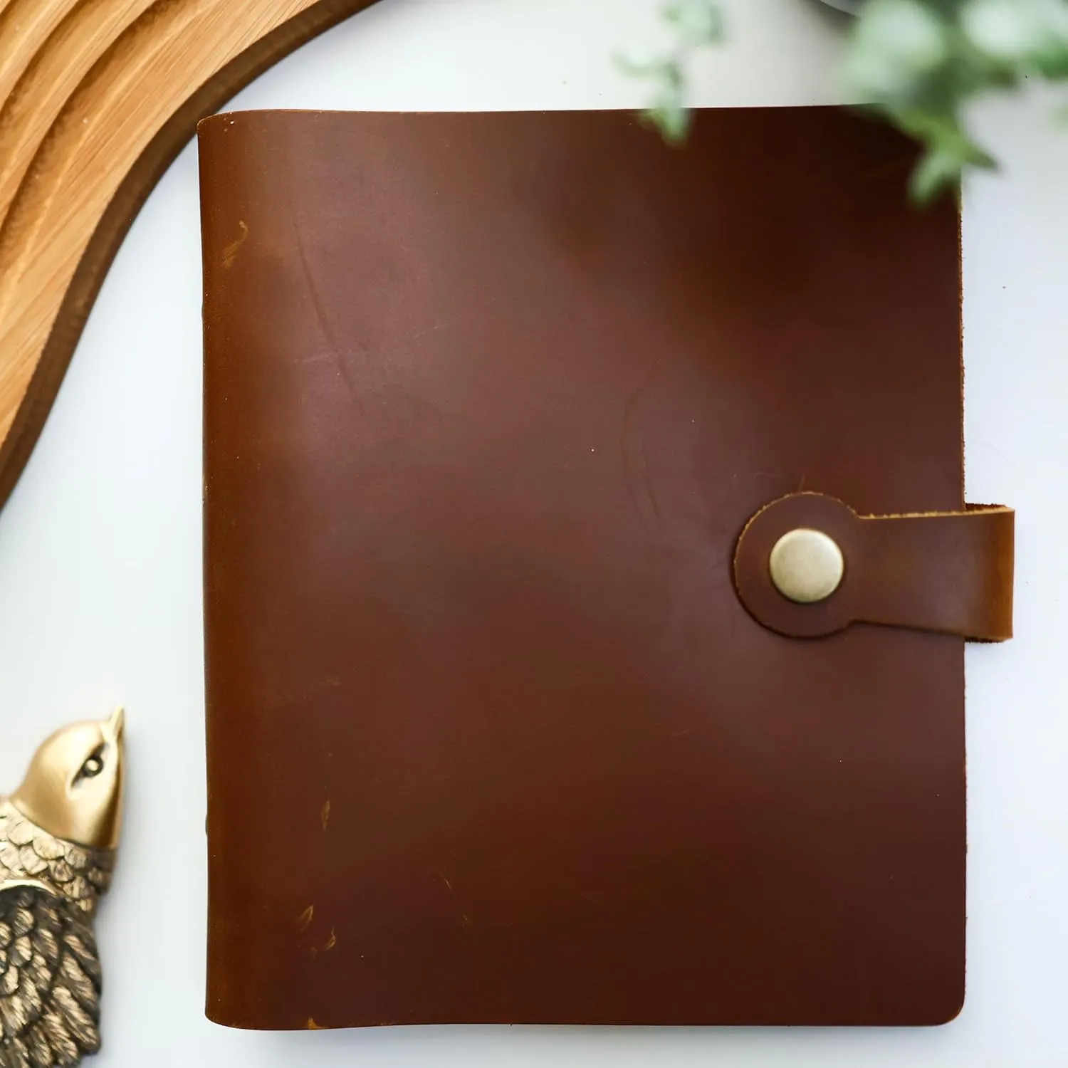 Genuine Cowhide Leather Photo Album For 2X6 Photo Booth Slip In Strips - 6 Ring Refillable Binder - Fits 80 Slide In Photobooth Photo Prints (GENUINE LEATHER, 2X6)