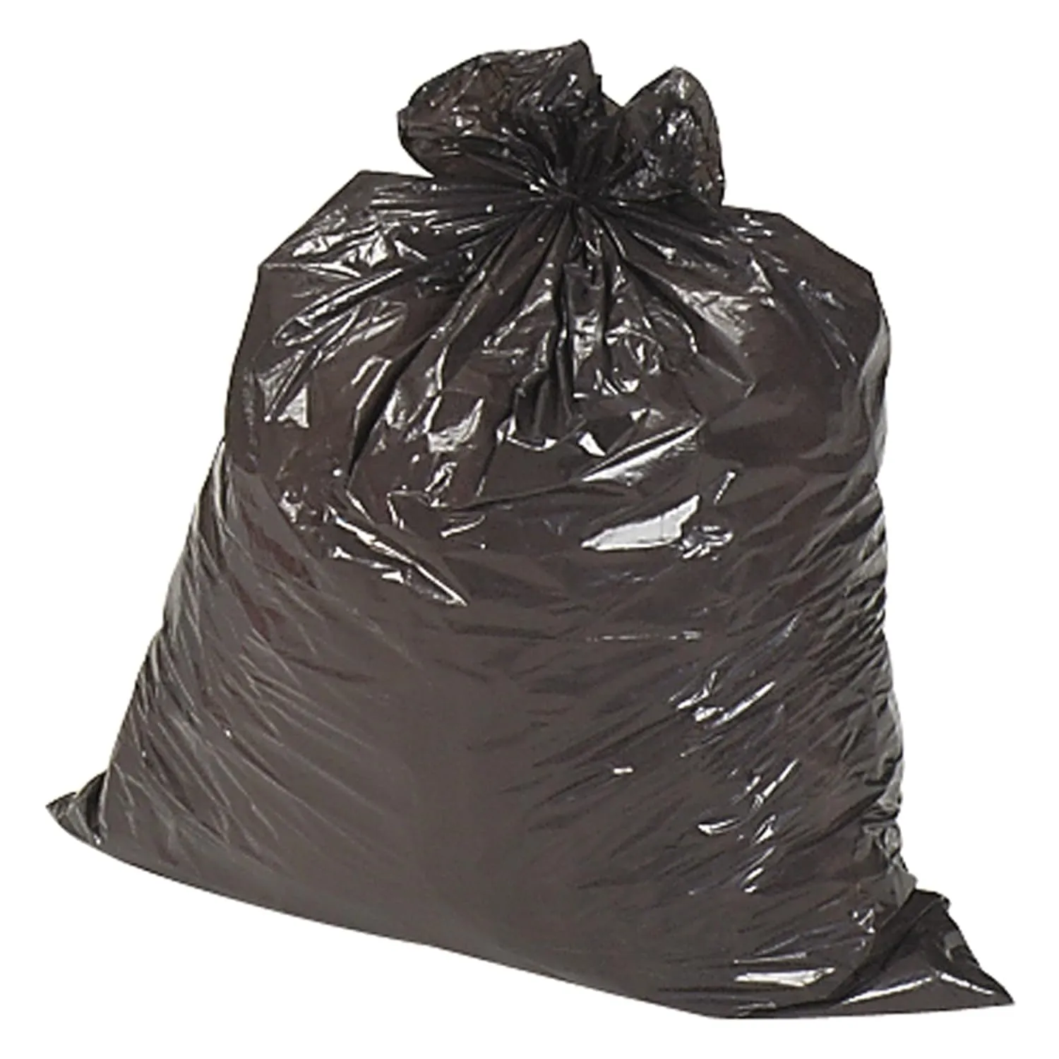 Genuine Joe GJO02151 2-Ply Low Density Can Liner, 45 Gallon Capacity, 0.70 mil Thickness, Brown/Black (Case of 250)