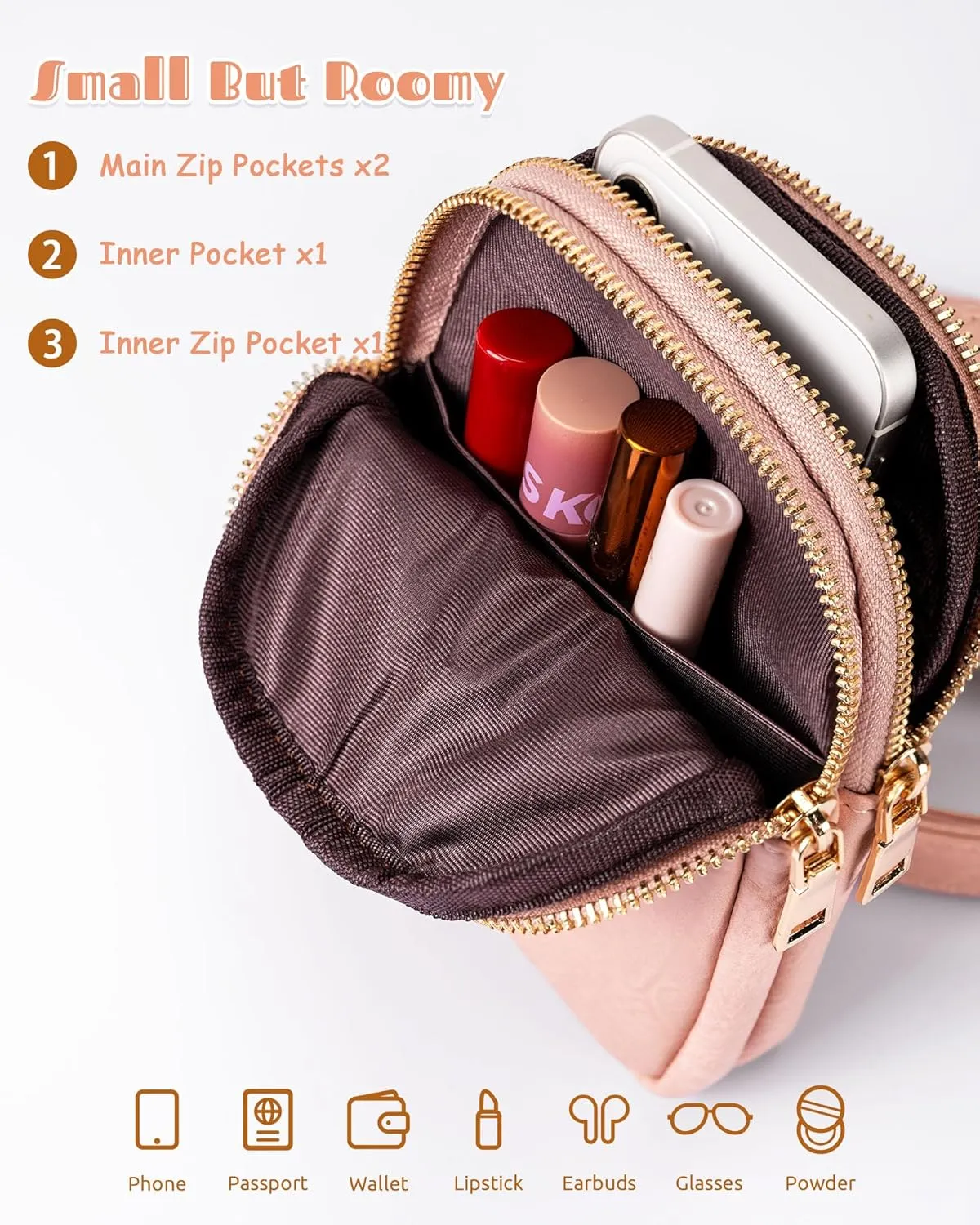 Gifts for 8-10, 11-14, 15-19 Year Old Girls Trendy, Initial Mini Cross Body Bag, Personalized Gifts for Girls, Lightweight Handbags for Women, Travel Shoulder Purse with Adjustable Strap