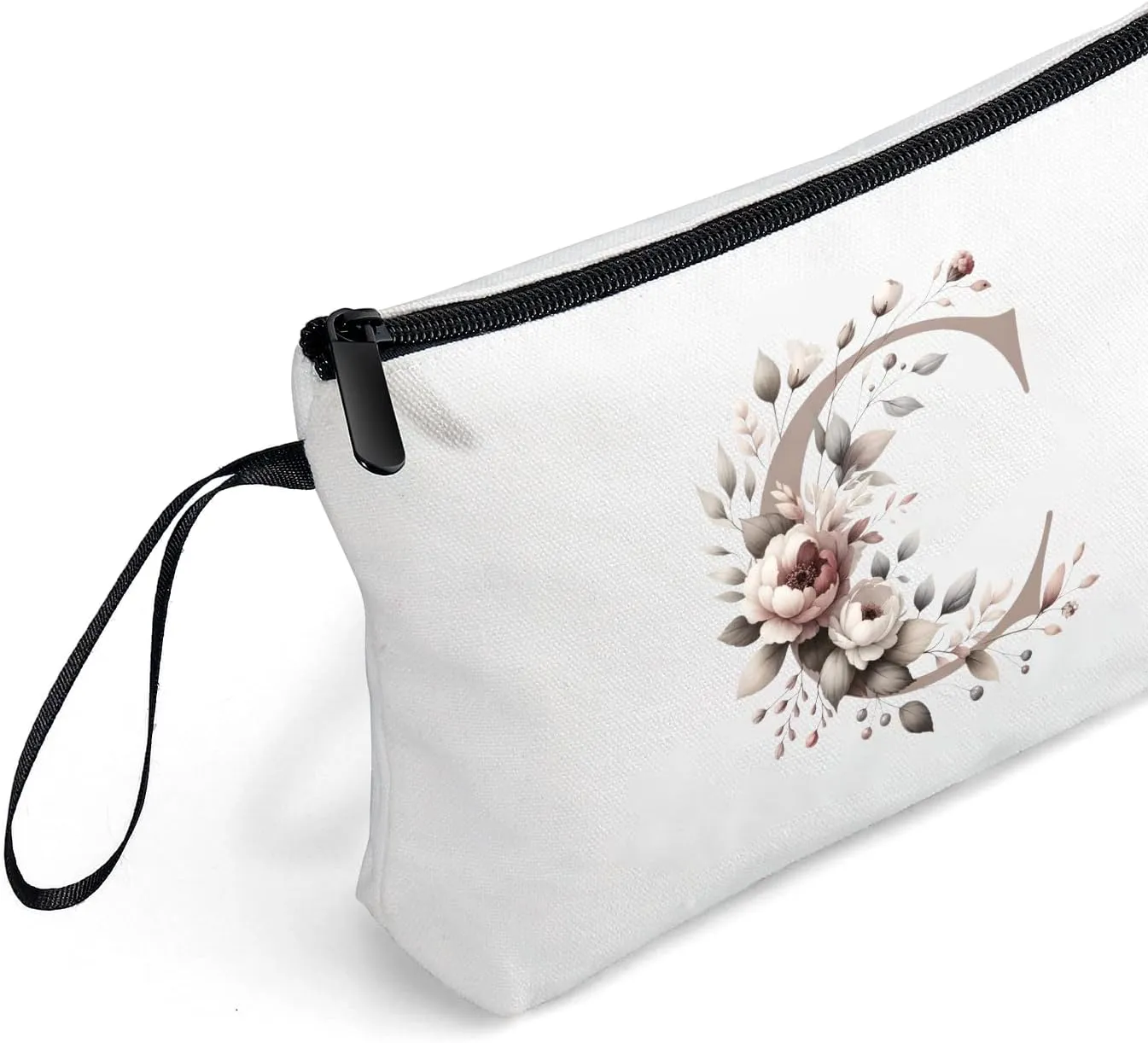 Gifts for Mom from Daughter,Bride Gifts,Cosmetic Bag with Mirror,Sister Birthday Gift Ideas,Initial Gifts,Personalized Gifts for Daughter,Teacher,Mother,Sister,Letter C, letterK-3