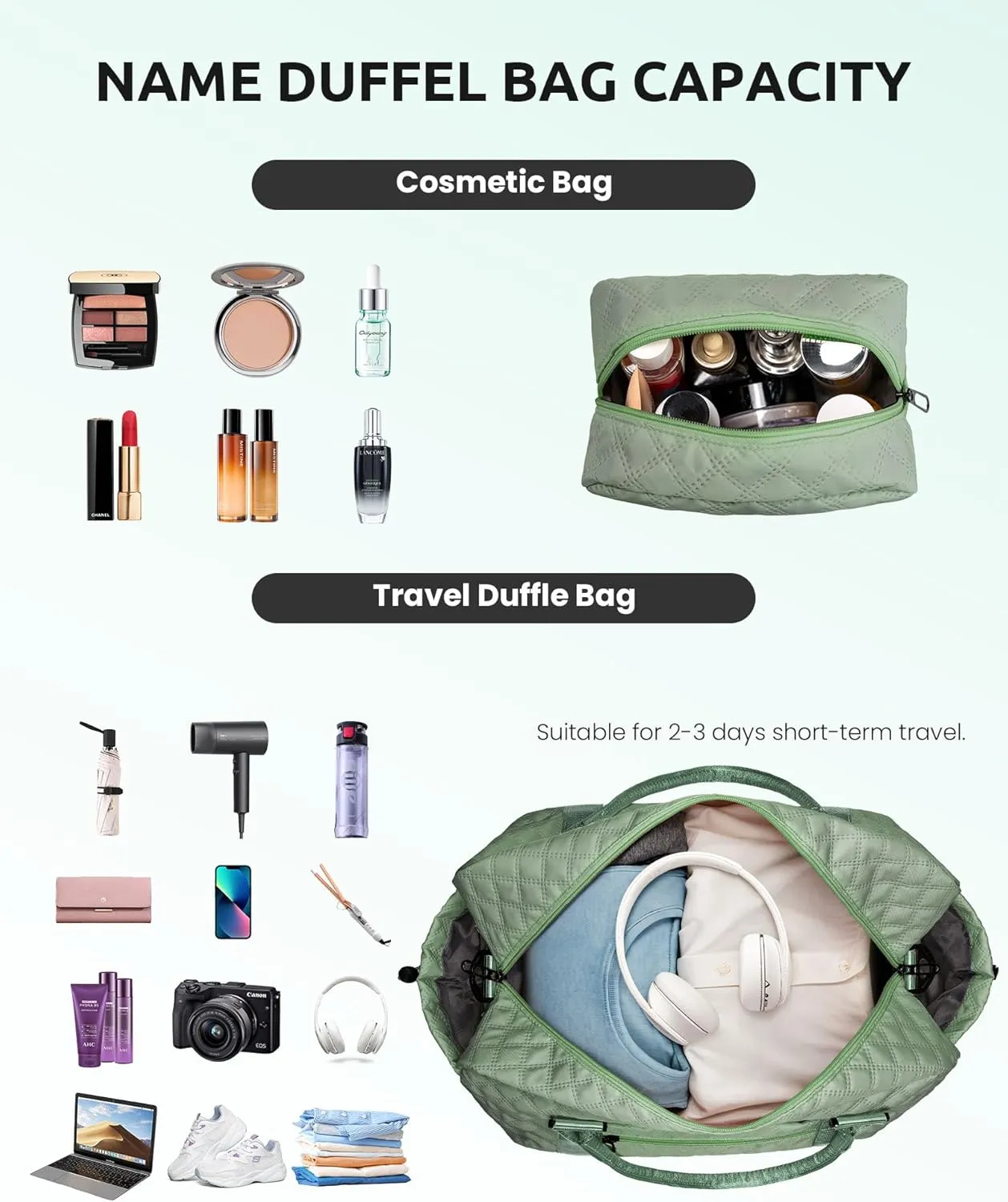 Gifts for Preteeens Girls 10-13-Initial Girl Travel Bag with Shoe Compartment, Weekender Bags for Women, Overnight Bag for Women, Travel Bag with Makeup Bag (Letter T)