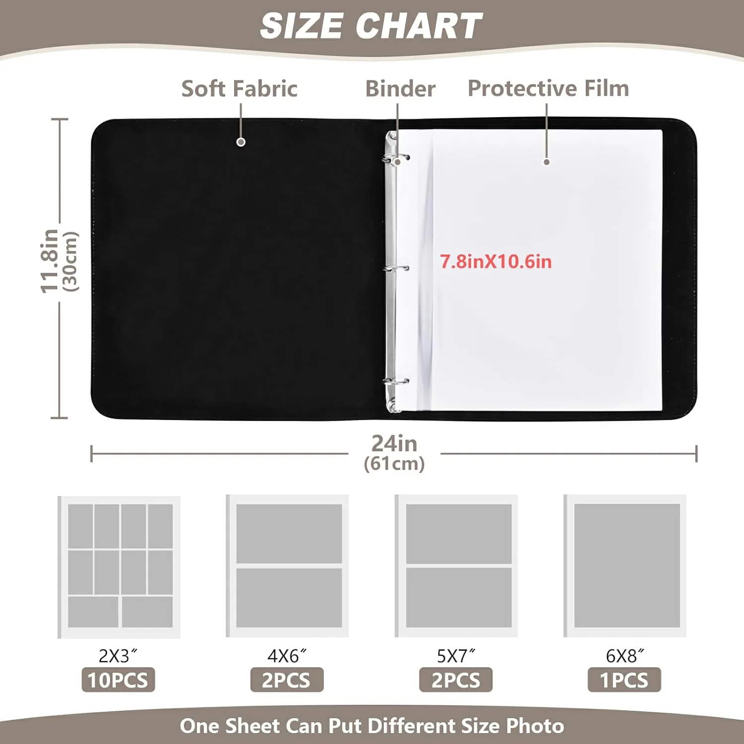 Glowing Magic Cube 12x12 Scrapbook Album DIY Wedding Photo Album for 2x3 4x6 5x7 6x8 Pictures