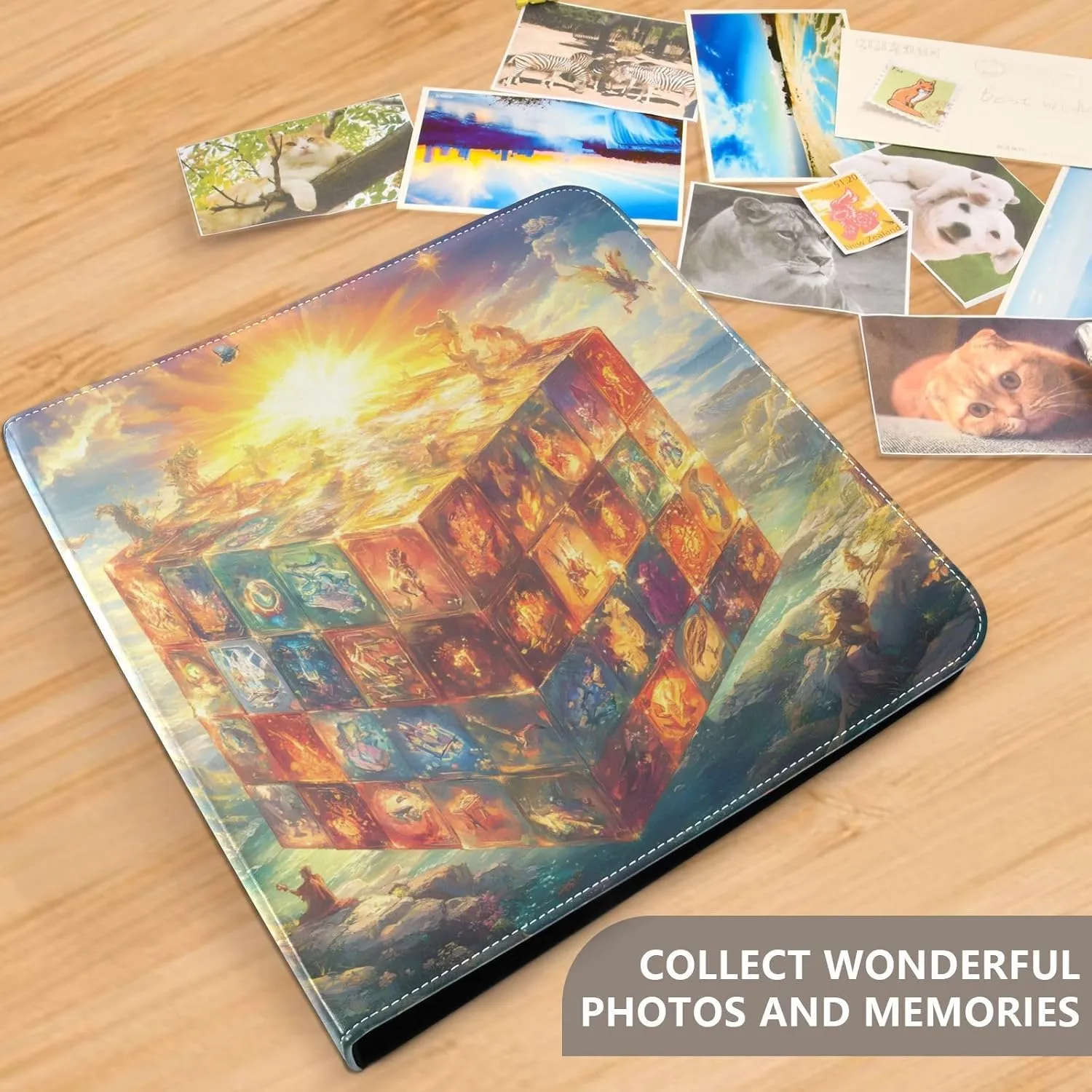Glowing Magic Cube 12x12 Scrapbook Album DIY Wedding Photo Album for 2x3 4x6 5x7 6x8 Pictures