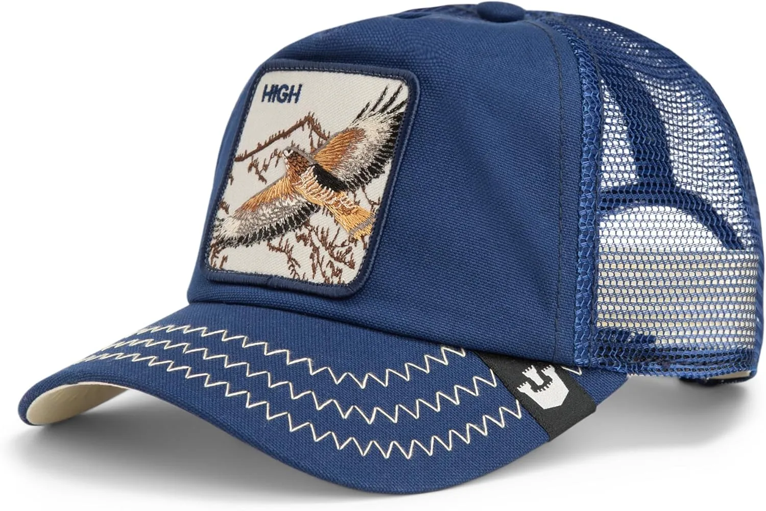 Goorin Bros. Core Duck Canvas Collection Trucker Hat for Men and Women, Navy (Bird of Prey), One Size