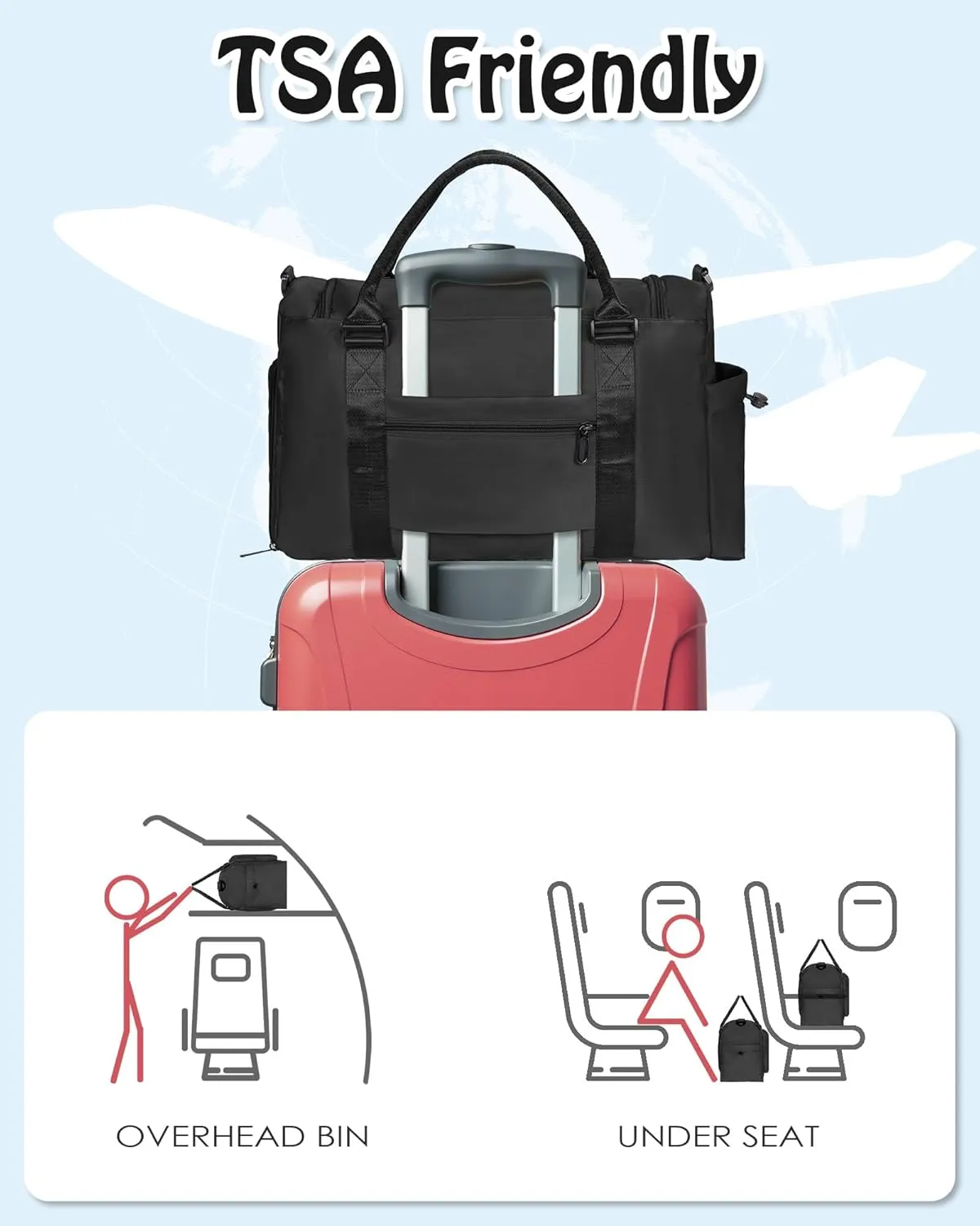 graduation gifts for her him, Initial Gym Bag for Girls, Travel Duffel Bag, Graduation Gift Ideas 2025 Bag, Gift for Kids, Daughter Gifts from Mom, Father, Girls Boys Gifts for Kids Friends