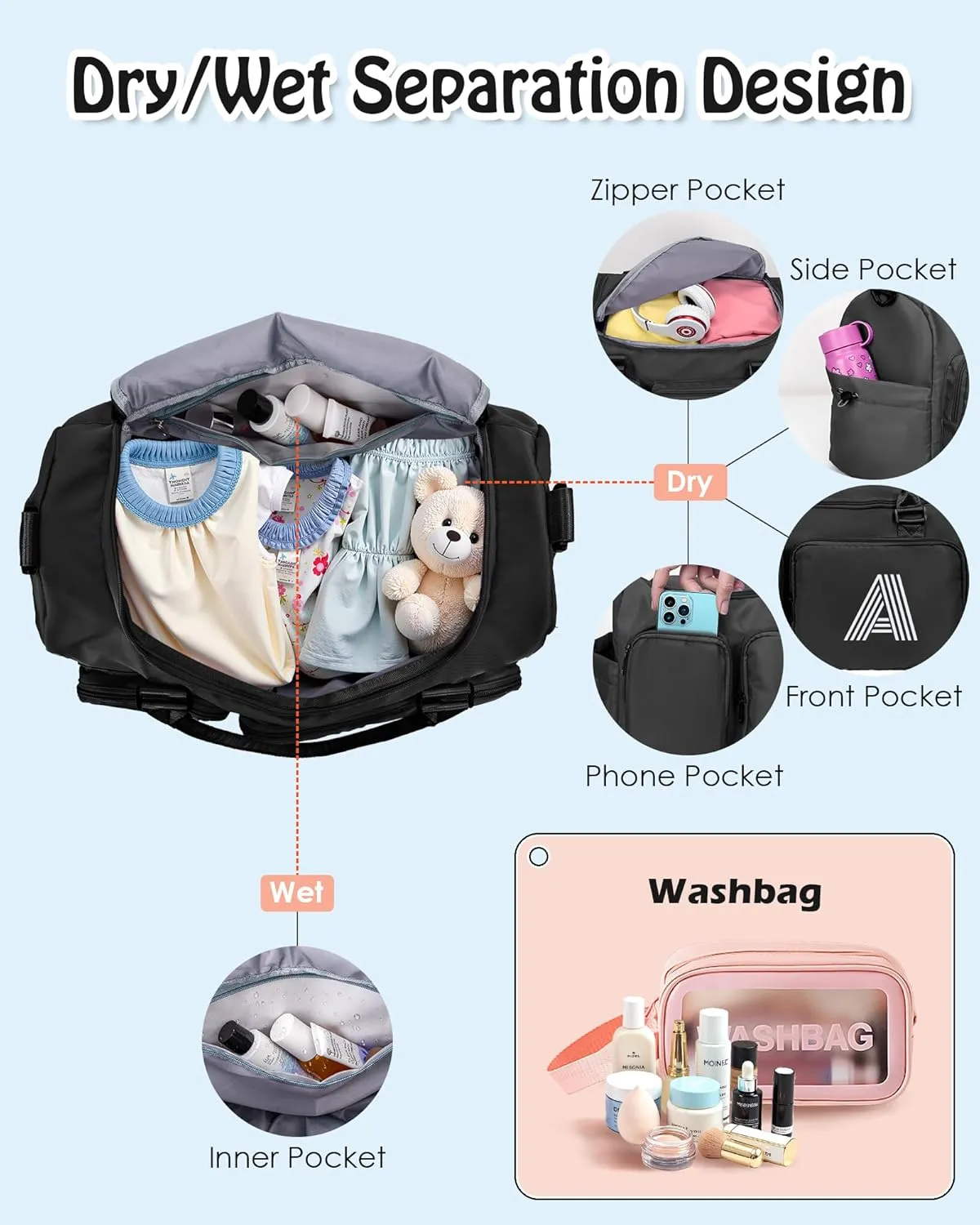 graduation gifts for her him, Initial Gym Bag for Girls, Travel Duffel Bag, Graduation Gift Ideas 2025 Bag, Gift for Kids, Daughter Gifts from Mom, Father, Girls Boys Gifts for Kids Friends