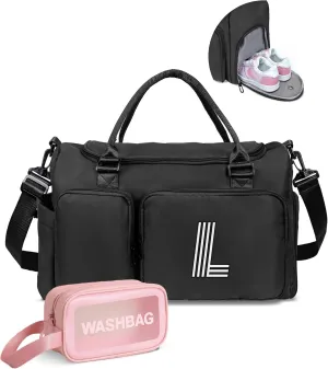 graduation gifts for her him, Initial Gym Bag for Girls, Travel Duffel Bag, Graduation Gift Ideas 2025 Bag, Gift for Kids, Daughter Gifts from Mom, Father, Girls Boys Gifts for Kids Friends