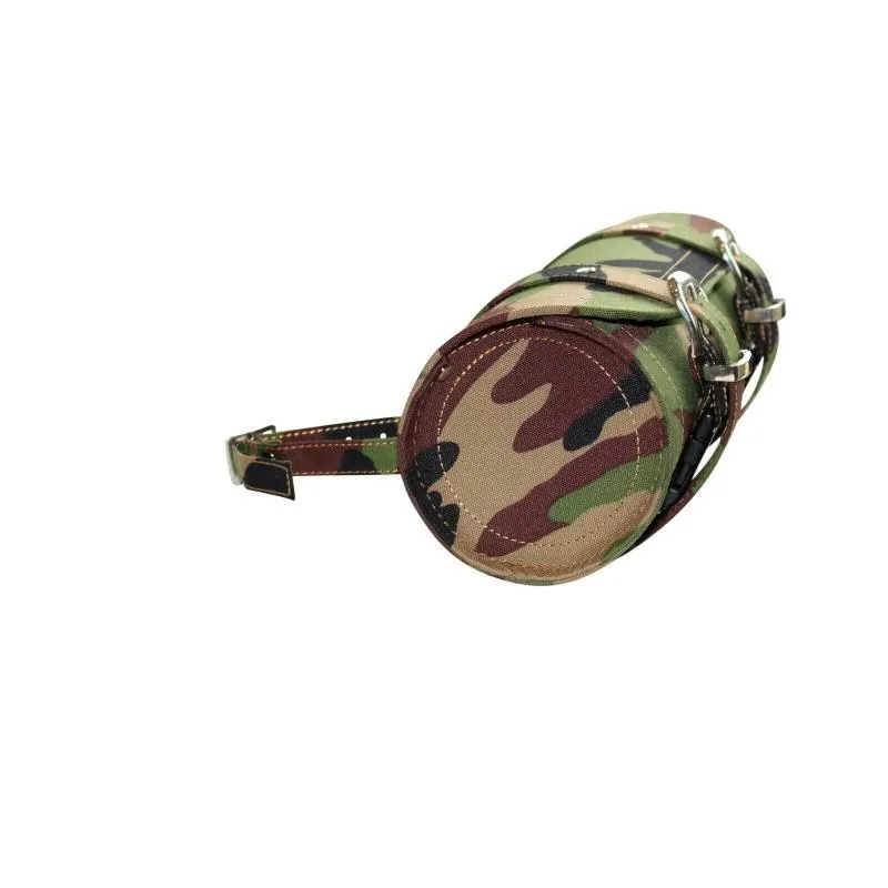 Green Camouflage Print Biker Motorcycle Tool Roll Bag