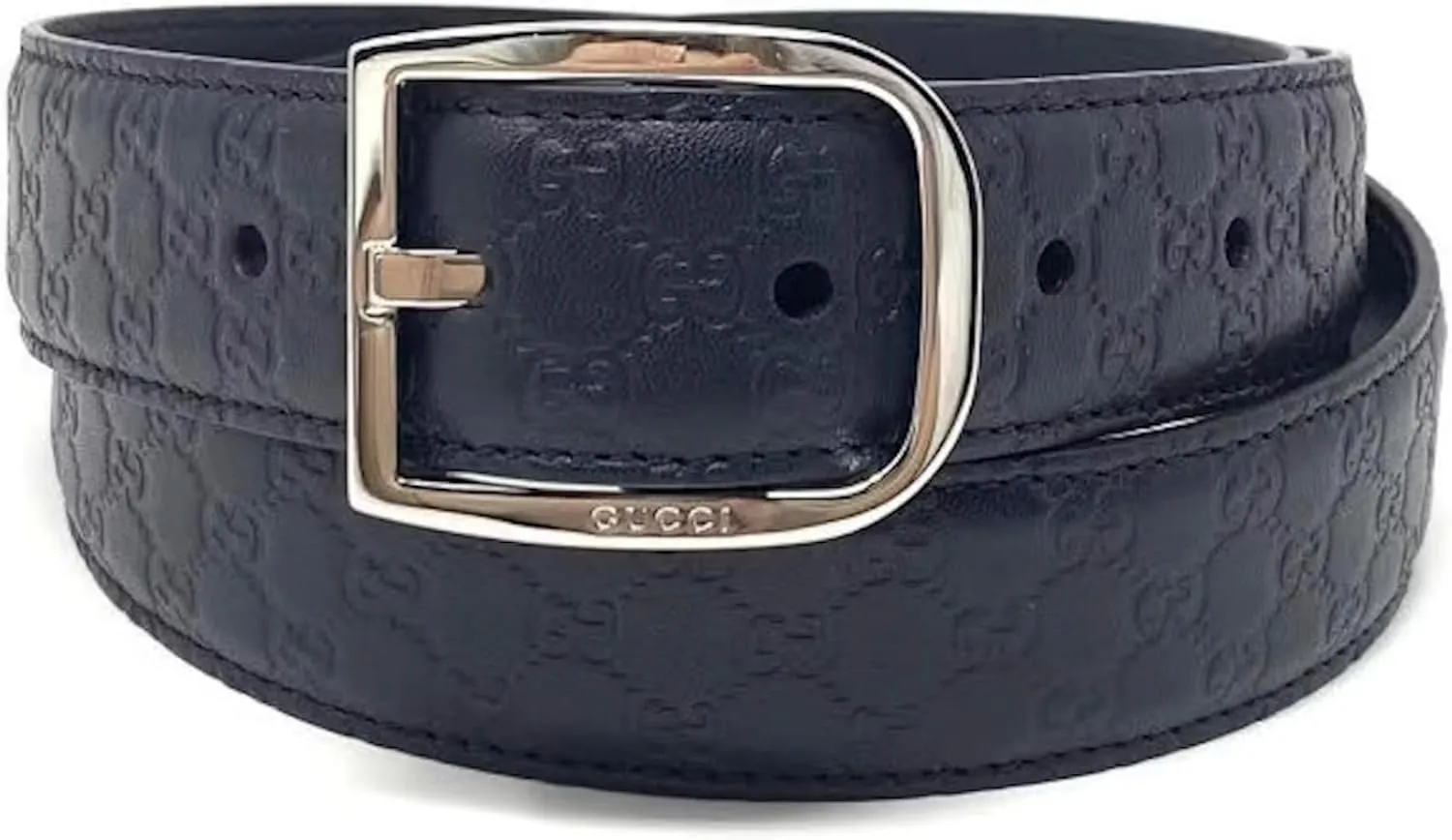 Gucci Signature Guccissima Leather Skinny Belt