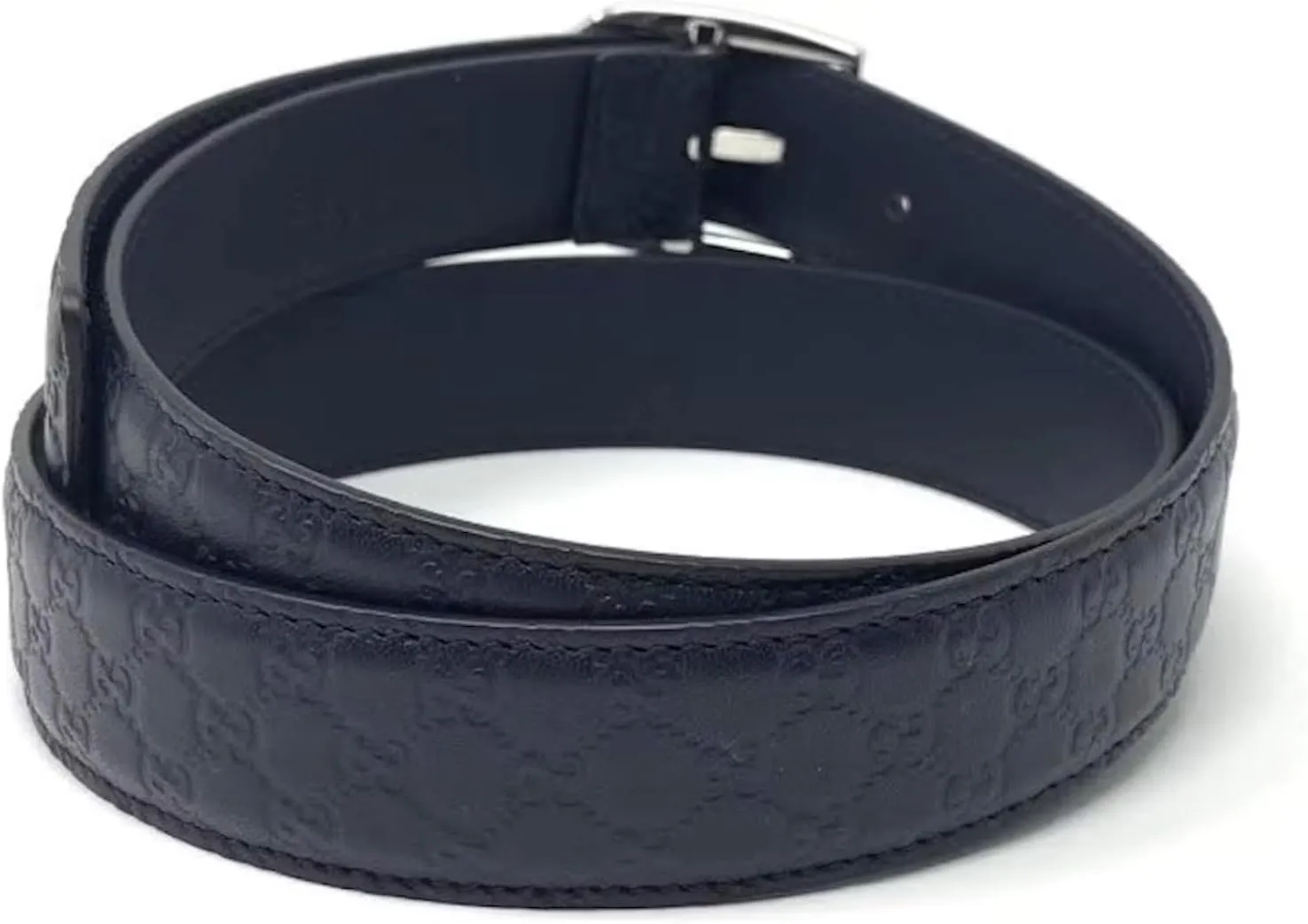 Gucci Signature Guccissima Leather Skinny Belt