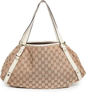 Gucci Women's Pre-Loved Abbey Tote Medium, Gg Canvas