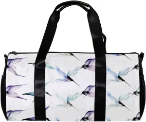 Gym Bags for Men,Travel Duffel Bags for Women,Animal Art Floral Crane,Workout Bag