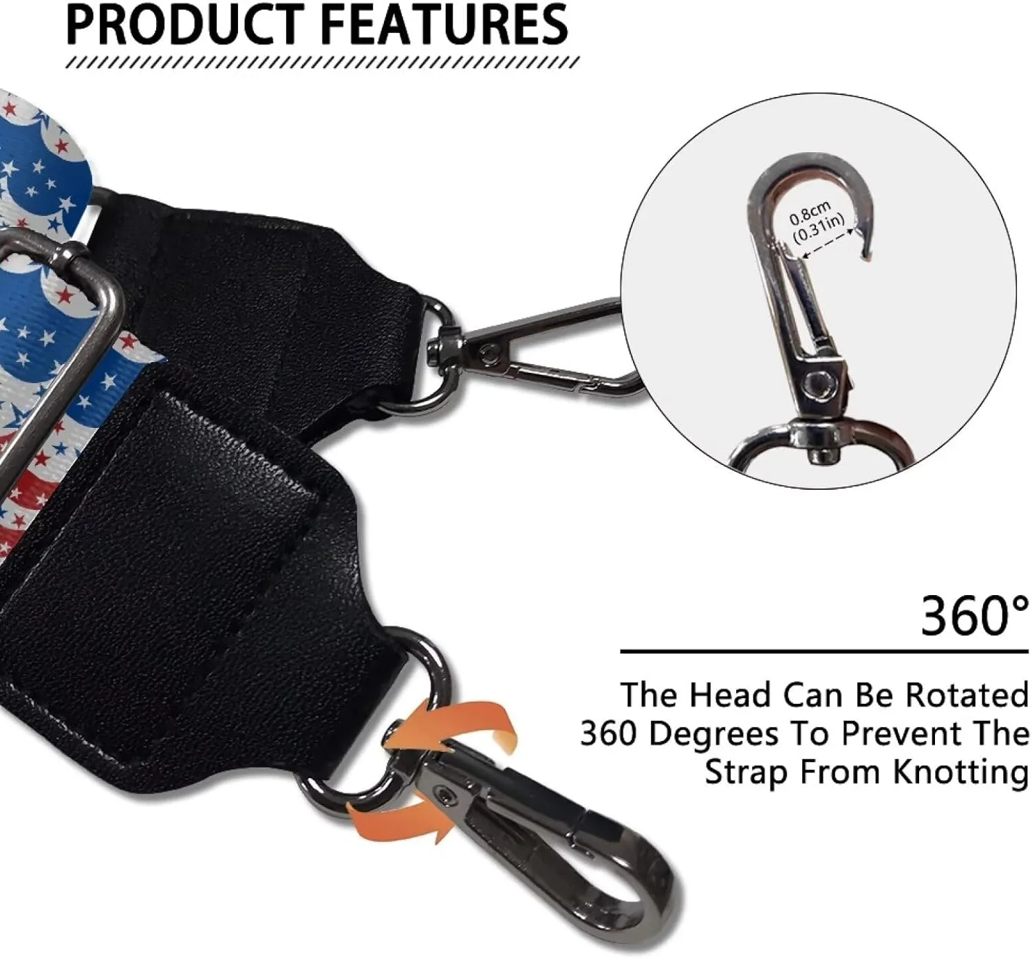 Halloween Handbag Strap Canvas Purse Strap Colorful Bat Black Shoulder Strap Multicolor Bats Replacement Strap