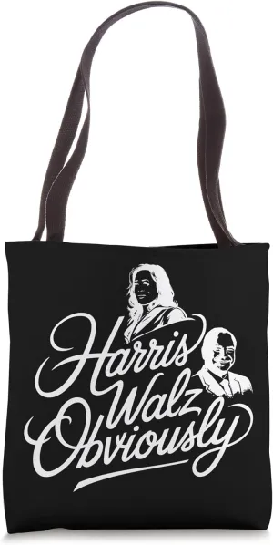 Harris Waltz Obviously, Funny Politics Political Election Tote Bag