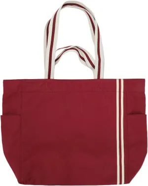 Harry Potter Hogwarts Canvas Tote Bag with Faux Shearling Patch
