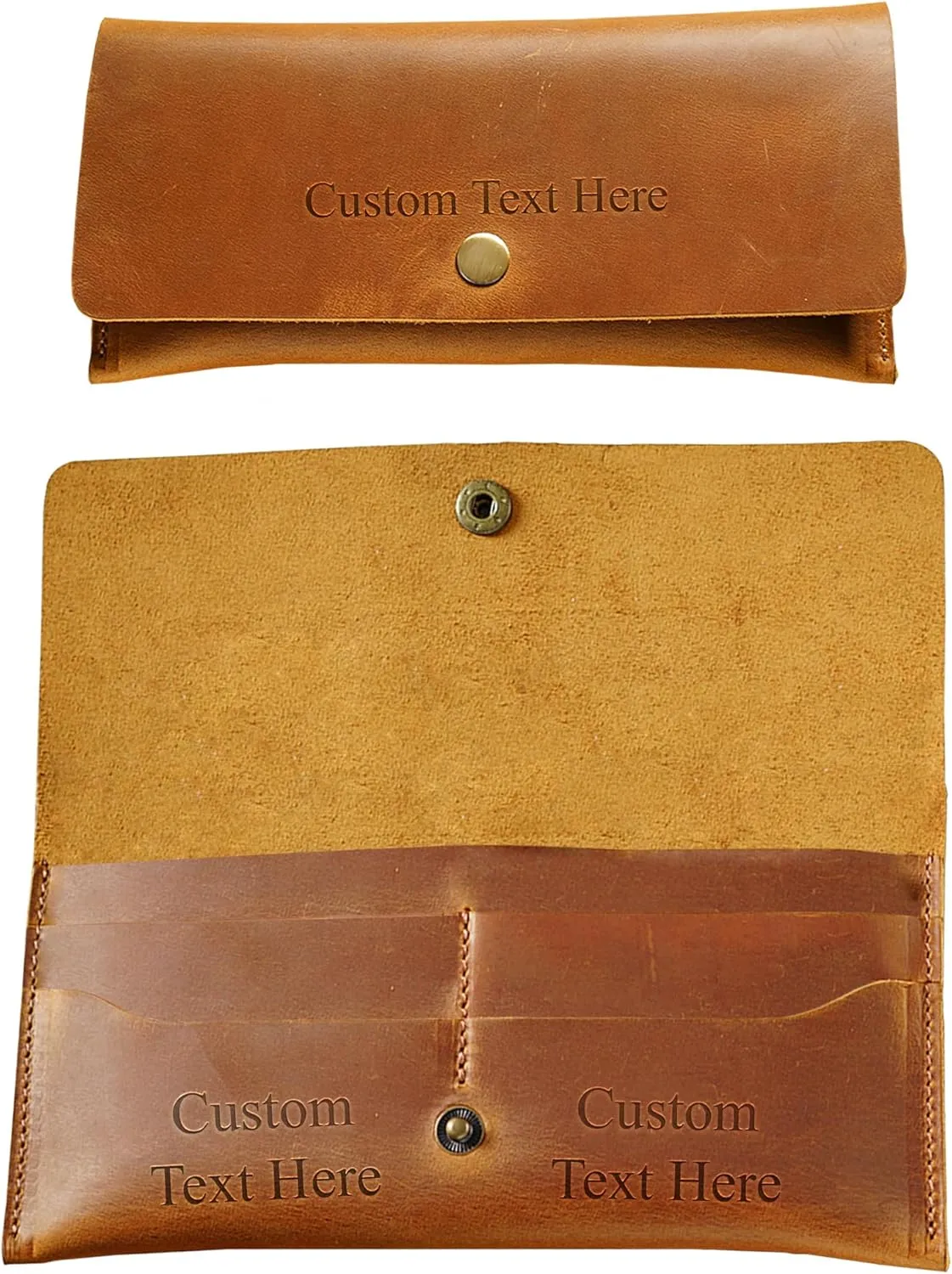 HIFA Custom Leather Wallet Women, Purses for Women - Soft Touch Rustic Leather, Retro Style, 4 Card Pockets with Cash Slot, Compact Convenience and Ideal Gift - Wallets for Women, Womens Wallet