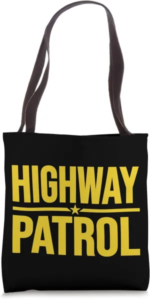 HIGHWAY PATROL POLICE UNIFORM LAW ENFORCEMENT COSTUME TEE Tote Bag