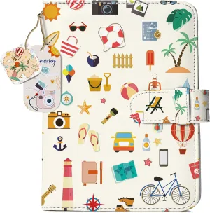 Holoary Wallet Photo Album for 128 Pockets, Fujifilm Instax Mini Album 2x3" Photos, Instax Album, Polaroid Snap (Camping)