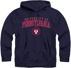 Hoodie Sweatshirt, Unisex, Premium Cotton, Classic Arch with University Crest Logo