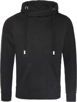 Hoods Mens Cross Neck Hoodie