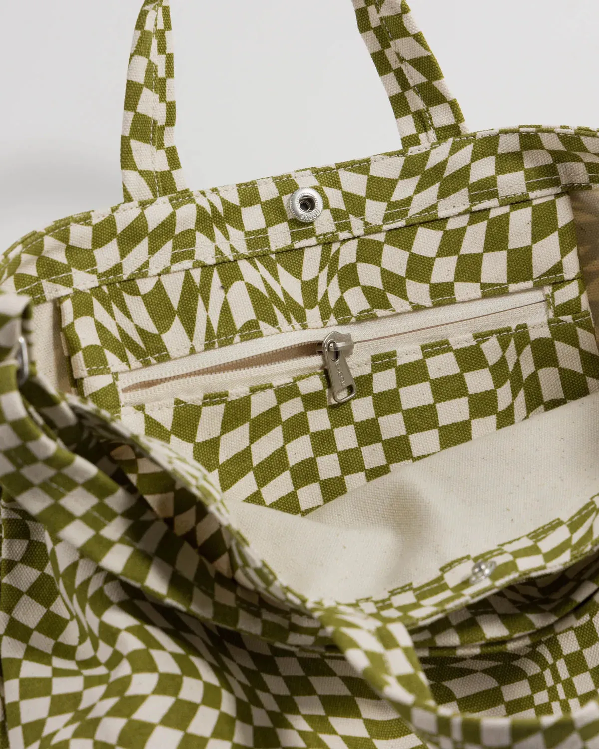 Horizontal Duck Bag Moss Trippy Checker