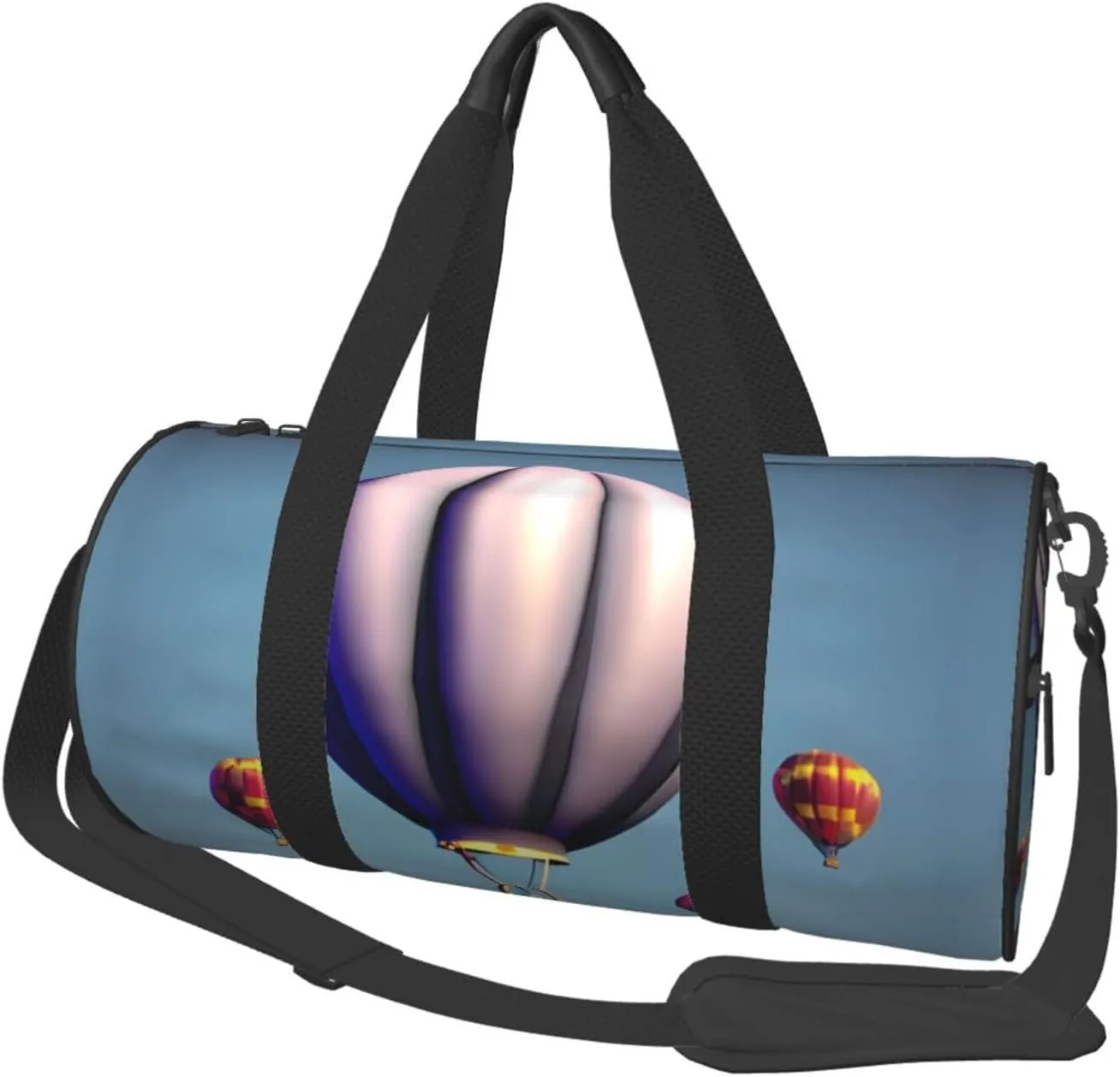 Hot Air Balloon Duffel Bag Foldable Gym Bag For Men Women, Lightweight With Inner Pocket For Travel Sports