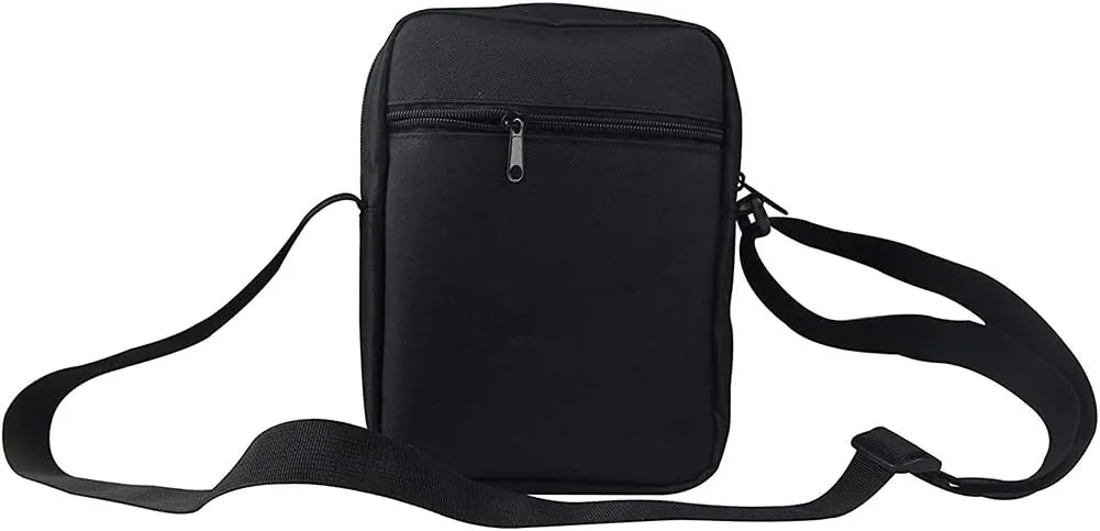 HUGS IDEA Mini Cross-Body Bag Black Cat Floral Small AdjustableShoulder Messenger Handbag Casual Cellphone Purse