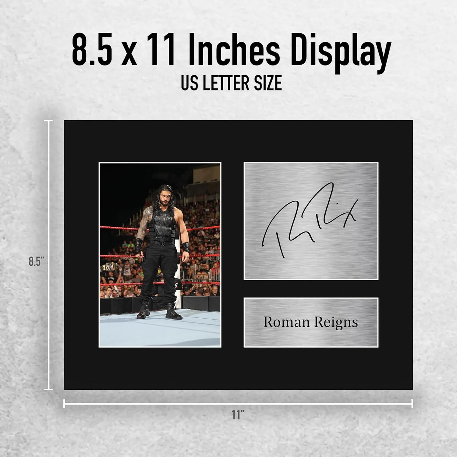HWC Trading Roman Reigns Gifts Signed Printed Autograph WWE Wrestling Print Photo Picture Display - US Letter Size
