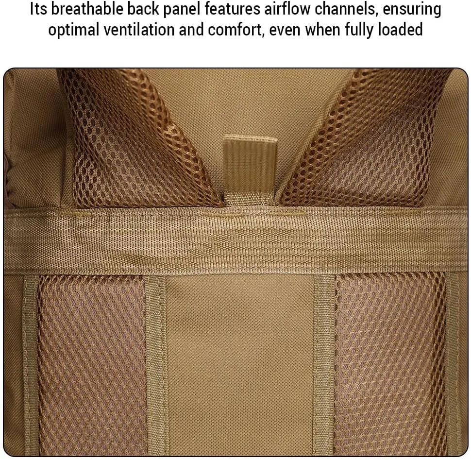 HXBER Large ty Hiking Backpack Outdoor Camping Rucksack Canvas Trekking Backpack