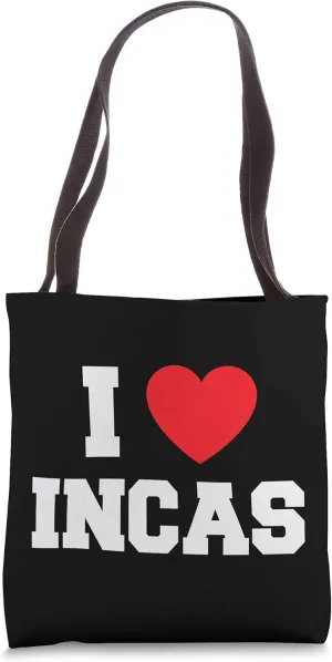 I Love Incas Tote Bag