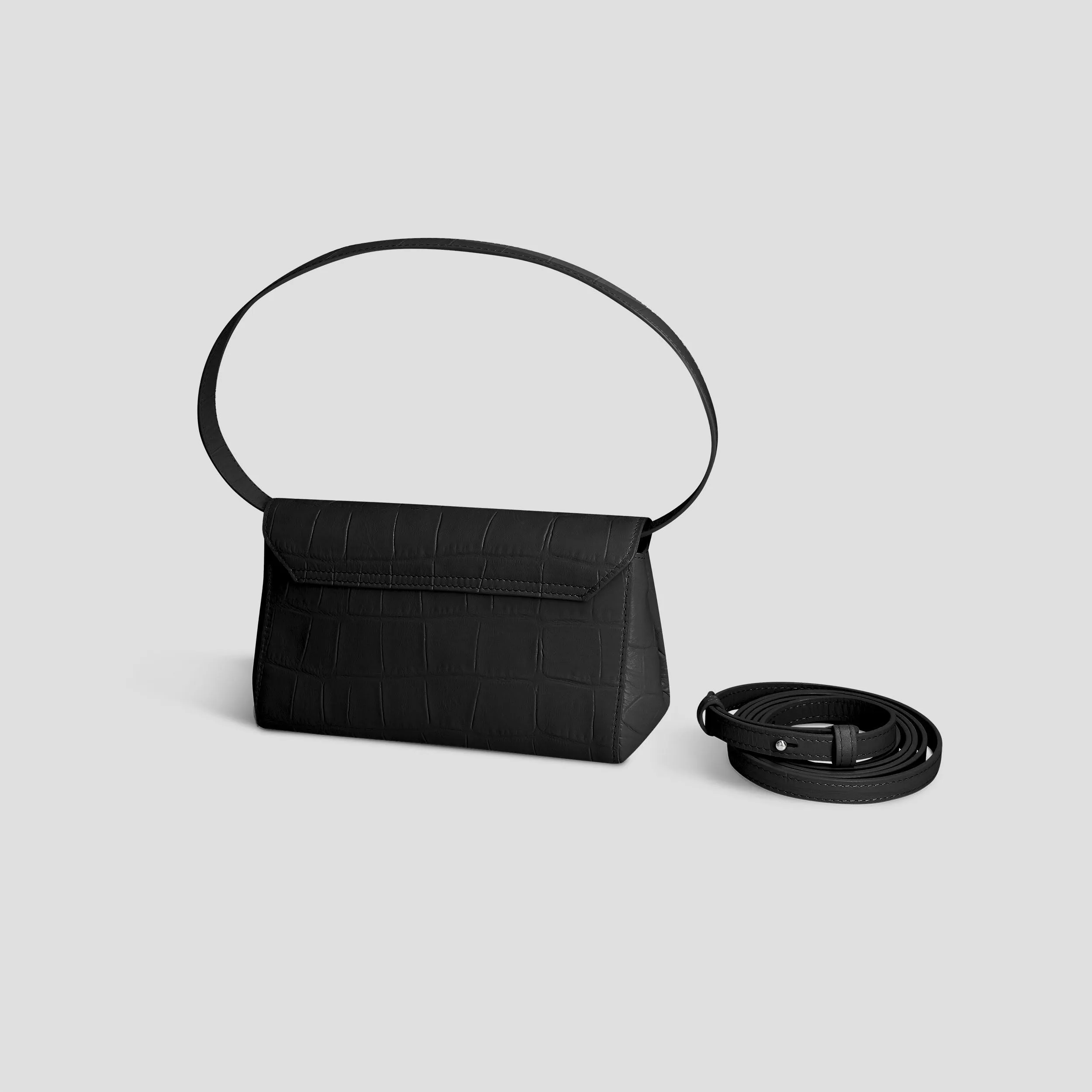 Ikon Clutch - soft croco black