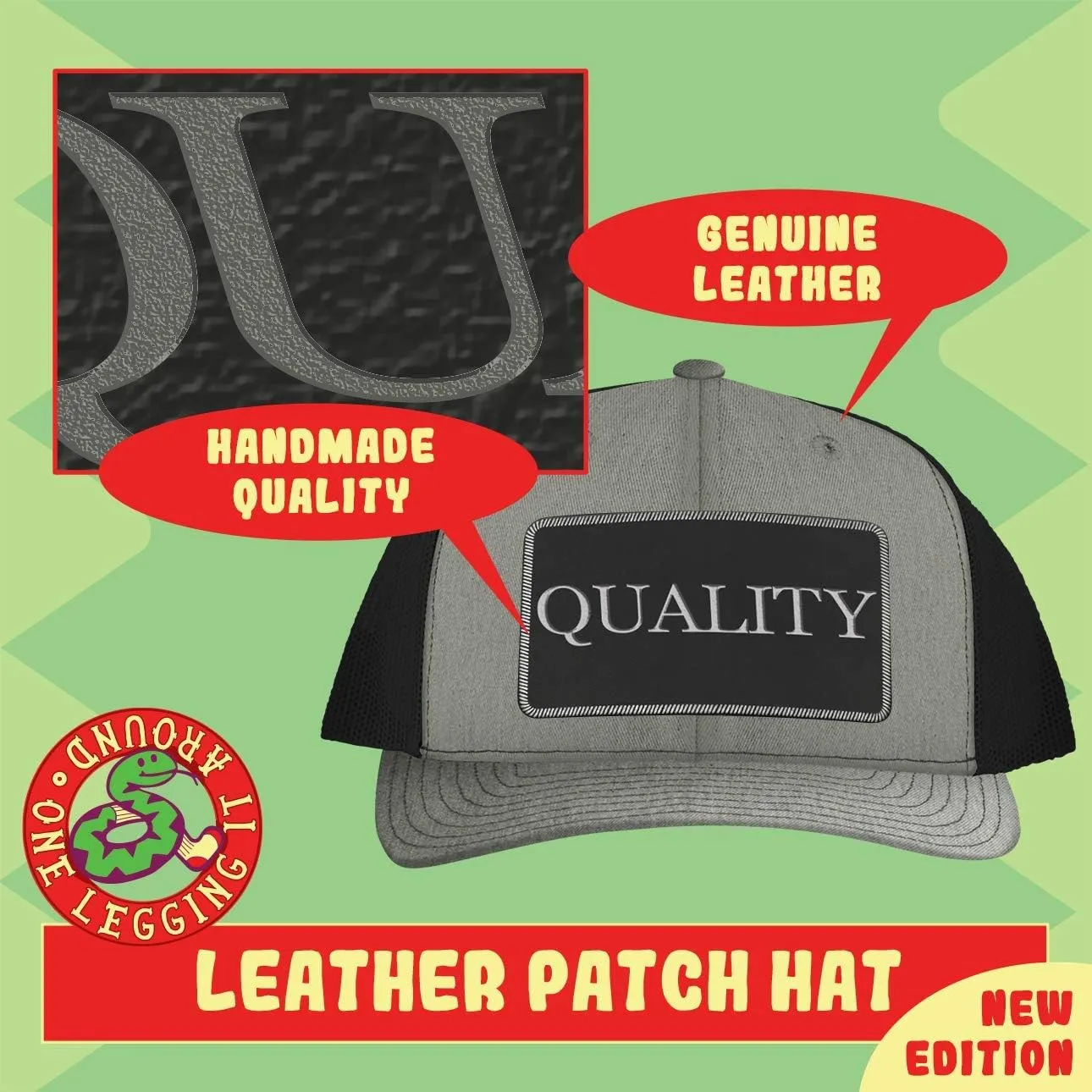 I'm A Well-Point Pumping Supervisor. I Got This. I Think... - Leather Black Patch Engraved Trucker Hat