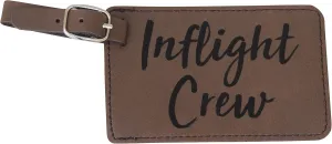 Inflight Luggage Tags, Flight Attendant Luggage Tags, Set of Two