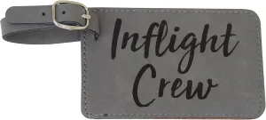 Inflight Luggage Tags, Flight Attendant Luggage Tags, Set of Two