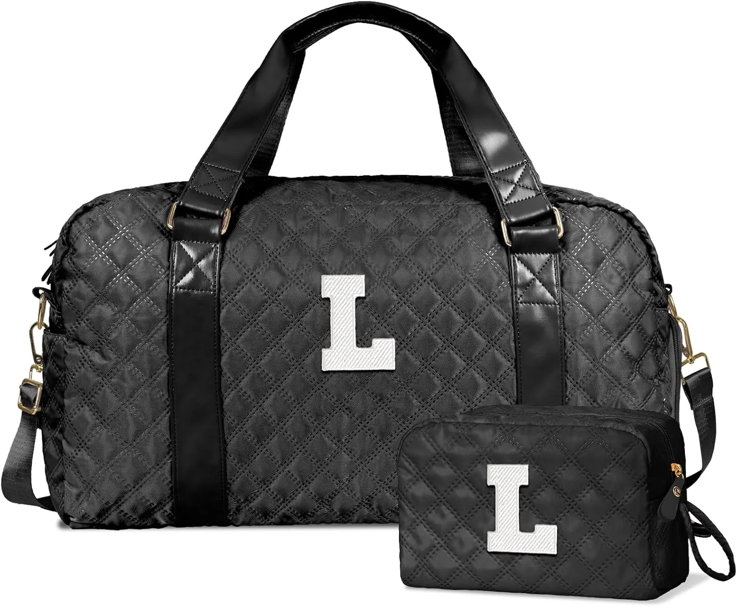 Initial Gym Bag for Girls, Graduation Gift Ideas, Personalized Weekender Bag, Monogram Overnight bag for teens