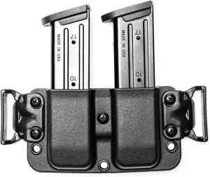 IWB & OWB Double Mag Pouch for S&W M&P Shield 45 - USA Made - Total Eclipse 2.0 Double Mag Pouch by Blade-Tech Holsters