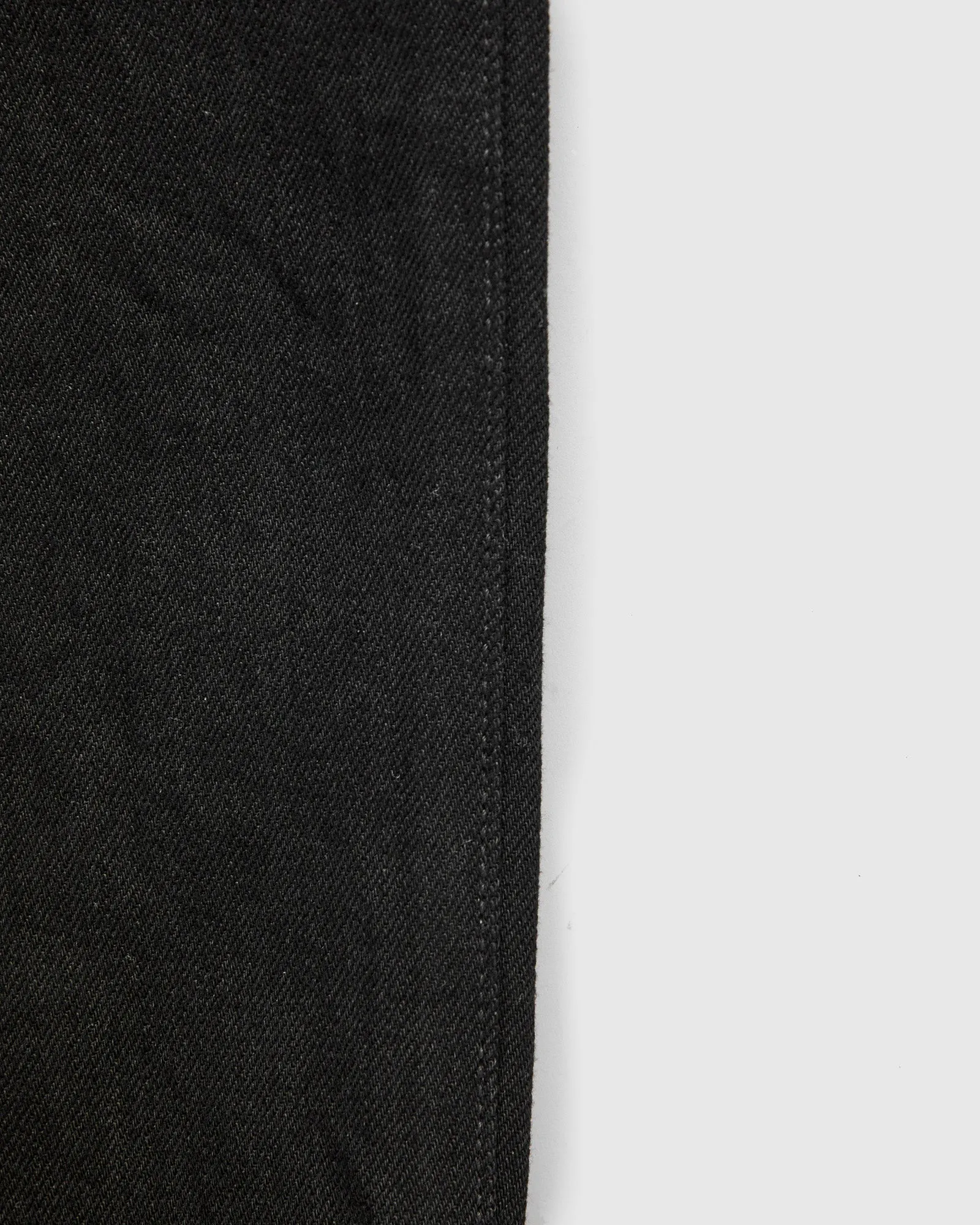 J414 14oz Black Selvedge Denim - Classic Straight Fit