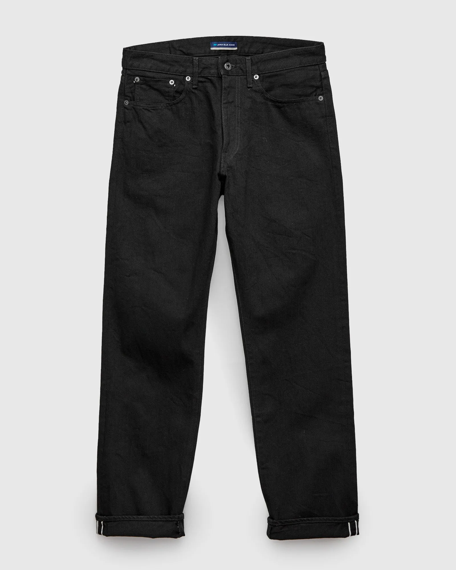J414 14oz Black Selvedge Denim - Classic Straight Fit