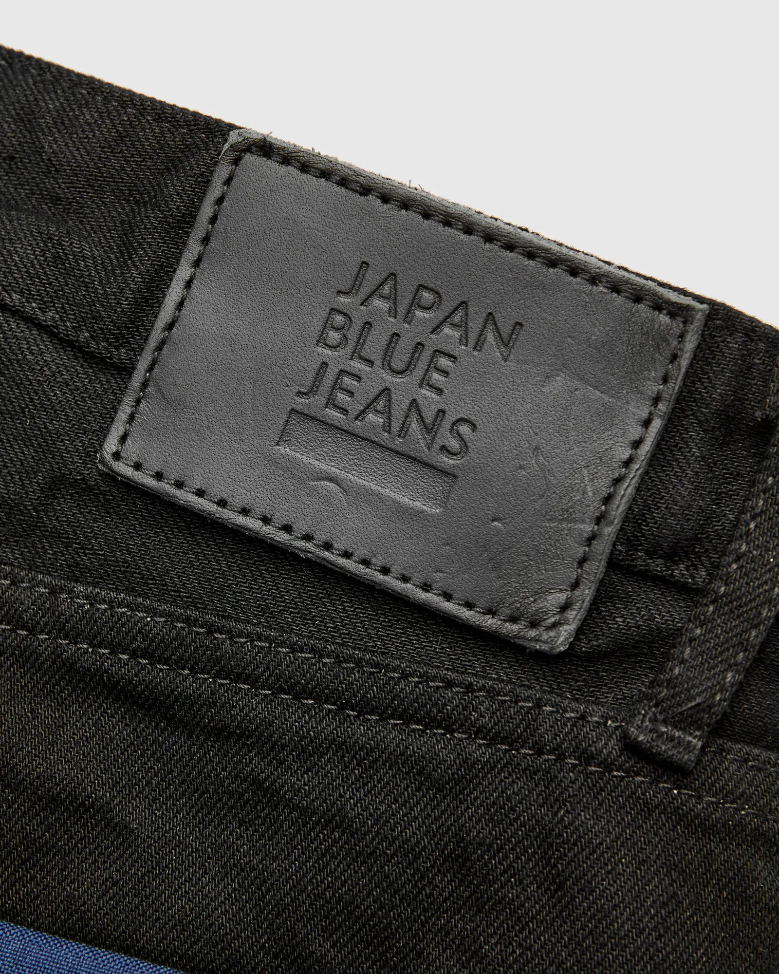J414 14oz Black Selvedge Denim - Classic Straight Fit