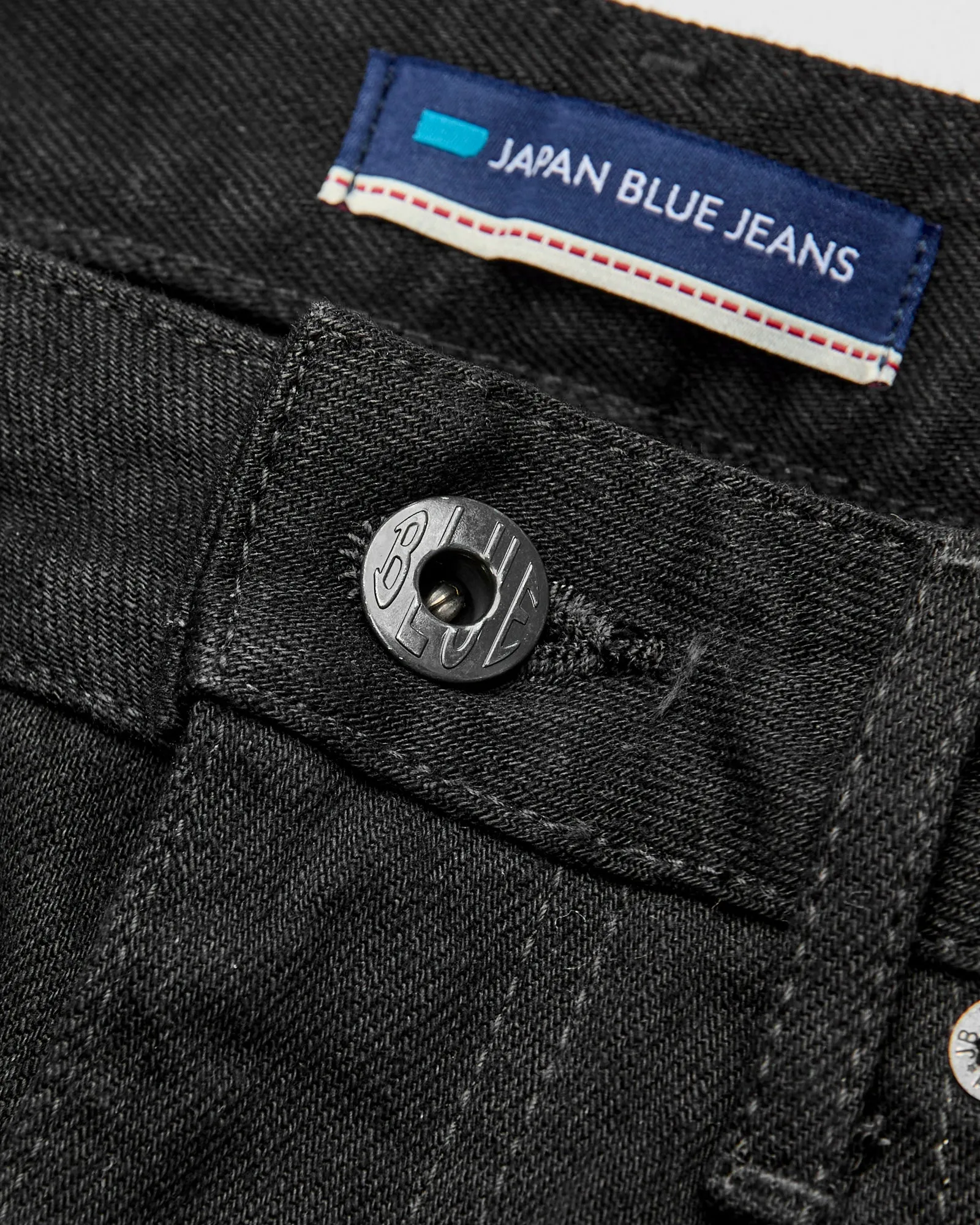 J414 14oz Black Selvedge Denim - Classic Straight Fit