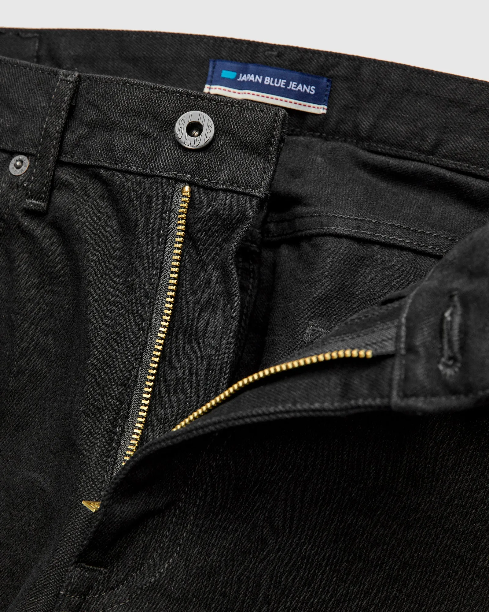 J414 14oz Black Selvedge Denim - Classic Straight Fit