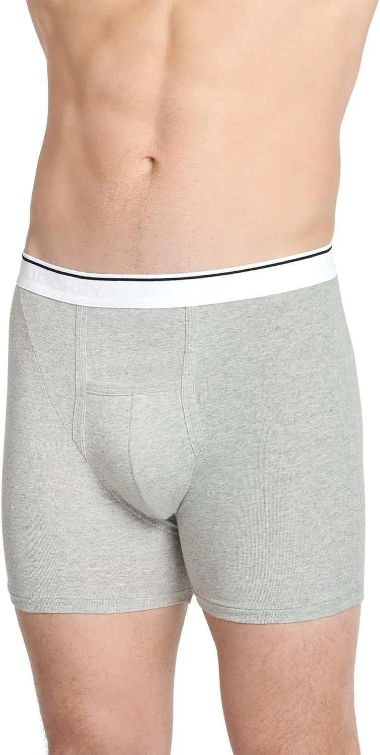 Jockey Men's Underwear Pouch 5" Boxer Brief - 6 Pack